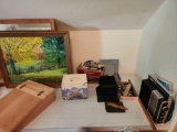 Contents on Vanity - Primitives, Paintings, Figurines, Vases