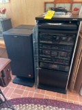 Sony Entertainment Cabinet with Two Speakers