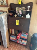 Secretary Cabinet with Games and Decor