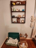 Wooden Shelf, Figurines