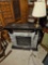 Electric fireplace, lamp