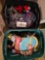 2 totes of holiday decor
