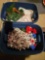 2 totes of holiday decor