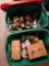 2 totes of holiday decor