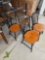 Set of 4 Hitchcock chairs
