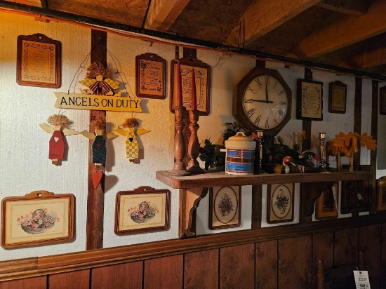 Clock, wall decor