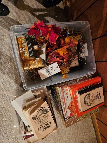 Cookbooks, decor