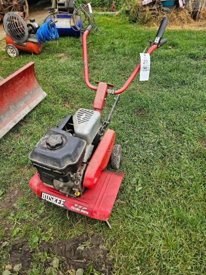 Huskee gas rototiller, runs
