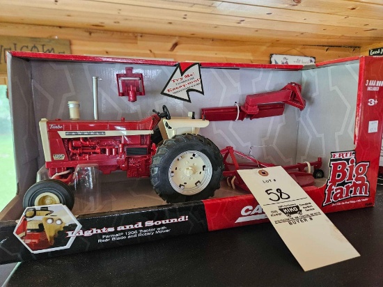 Ertl big farm farmall 1206 with attachments