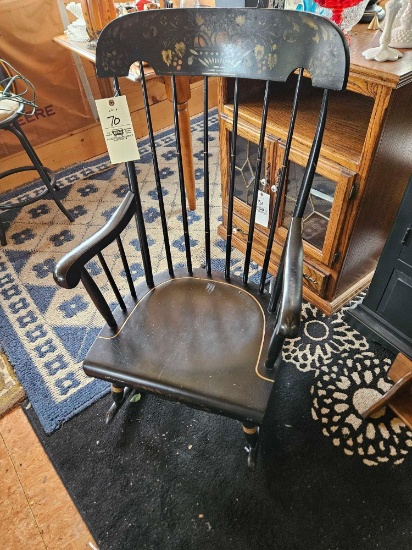 Black rocking chair