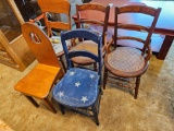 5 old chairs