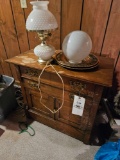 Washstand, lamp