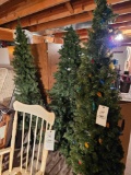 3 artificial Christmas trees