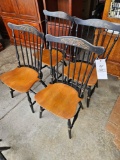 Set of 4 hitchcock chairs