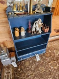 Blue shelf with drawers