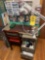 Small sewing desk - loads of sewing material - thread etc