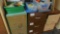 (3) Metal index Files and contents mostly children's toys