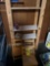 Shelf and 3 childrens chairs