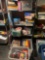 shelf and childrens games and toys