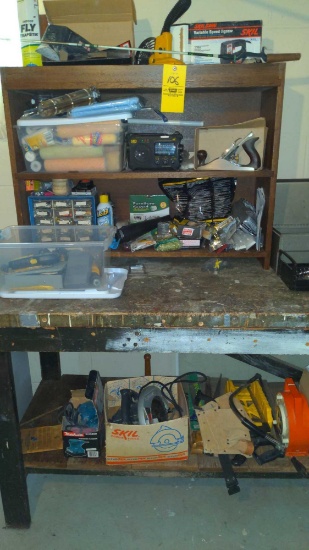 Contents of basement workbench