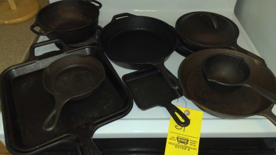 Cast Iron Pans & Skillets lot