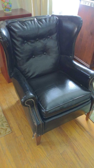 Black Leather Armchair