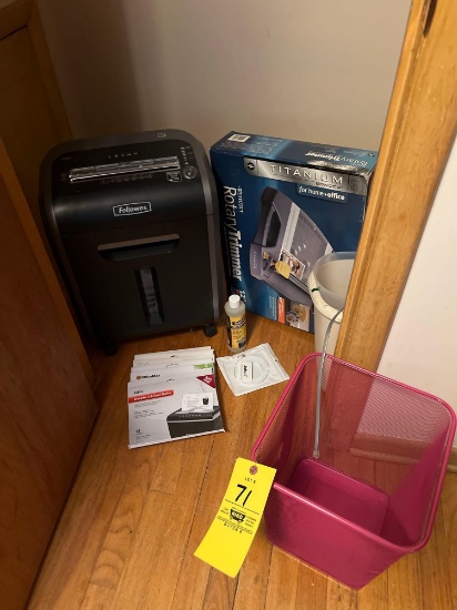 Fellows shredder - trimmer - waste basket