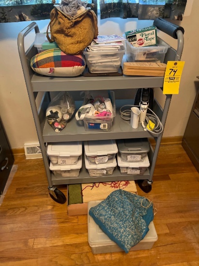 Cart and sewing contents