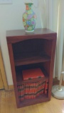 Bookcase , Child Craft Books, and Chinese Vase