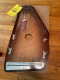 Zither lap string wood instrument