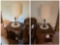 2 Wood End Tables and 2 Lamps