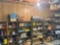 Contents of six basement shelves.