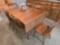 Heywood Wakefield Dropleaf Dining Table w/ 7 Chairs
