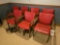 8 Red Mid Century Modern Chairs