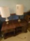 2 Broyhill End Stands and 2 Lamps