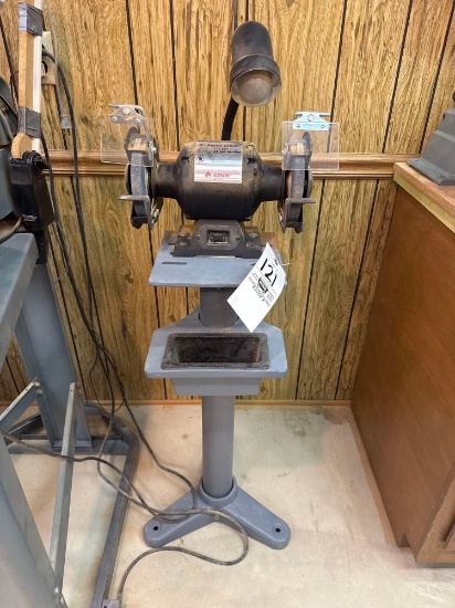 Alltrade double grinder with pedestal base