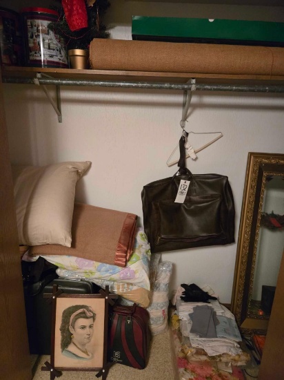 Mirror, Luggage, Linens, Tins