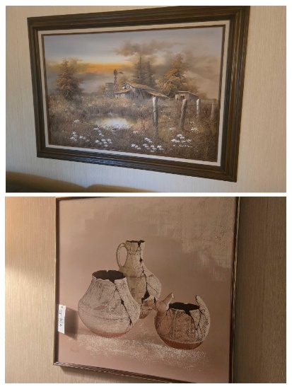 2 Framed Oil on Canvas