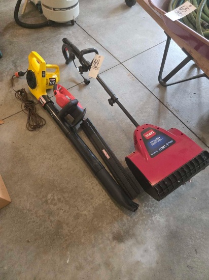 Toro Power Shovel, Paramount Blower and Craftsman Hedge Trimmers, no battery