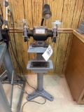 Alltrade double grinder with pedestal base