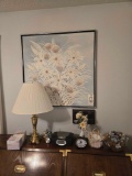 Oil on Canvas, CD Player, Lamp & Decor