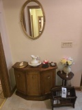 Foyer Stand, Magazine Rack, Bowl and Pitcher, Mirror, Trivets