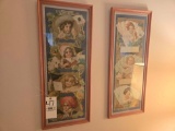 2 Framed Vintage Calenders