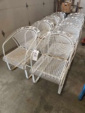 8 Metal Patio Chairs