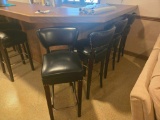 4 Nail Head Trim Bar Stools