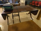 Federal Style Banquet Drop Leaf Dining Table