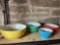 Pyrex mixing bowls