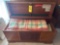 Lane Cedar chest with blankets