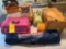 lawn chair, pet cage, Christmas, Longaberger baskets