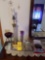 lamp, glassware